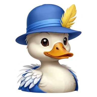 duck wearing a hat sticker