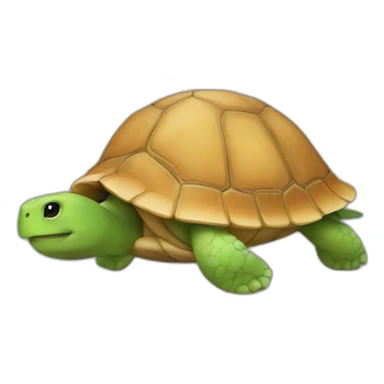 Ver de tere sur une tortue sticker