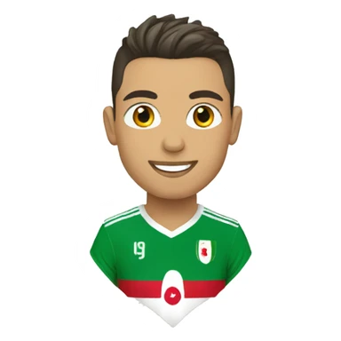 Ronaldo with Flag of Algeria  sticker