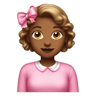 Birthday girl in pink sticker