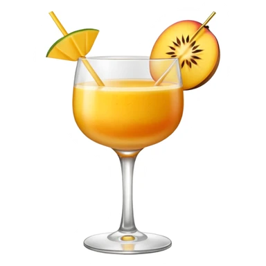 A mango cocktail, cocktail sticker