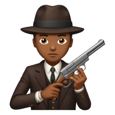 African American gangster taliban terrorist with a gun sticker