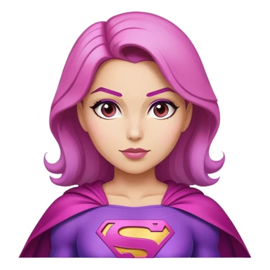 superwoman in pink and violet sticker