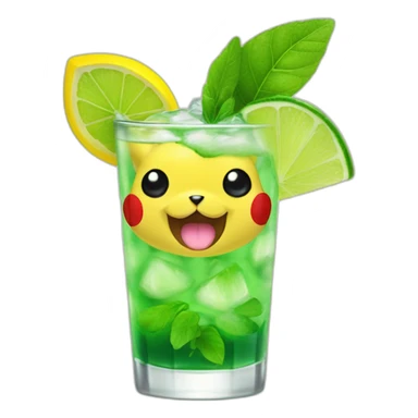 Pikachu mojito sticker