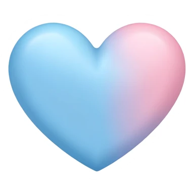 Cœur pastel rose and blue  sticker