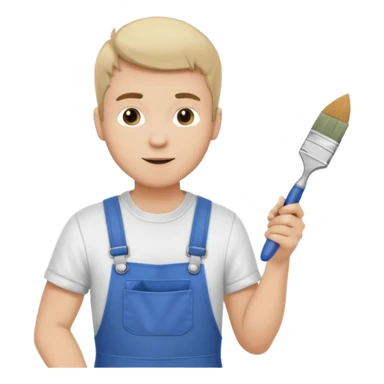  hitler working as a painter decorator sticker