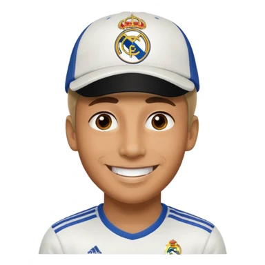 Real Madrid fun with a cap sticker