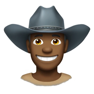 shark cowboy hat sticker