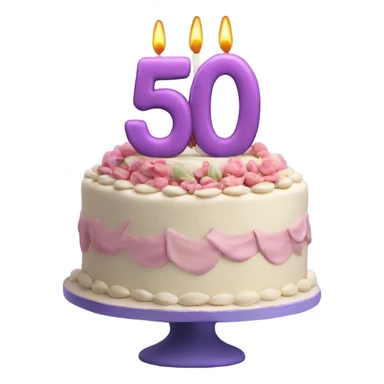 50th Birthday cake  sticker