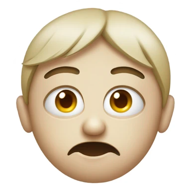 Face with tear drop and quivering lip sticker