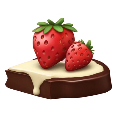 Frutilla con chocolate  sticker