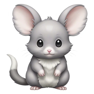 Minccino-Espurr-Cinccino-Mouse-Chinchilla-creature-hybrid sticker