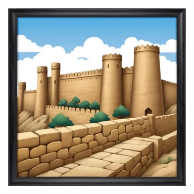 samarkand city walls sticker