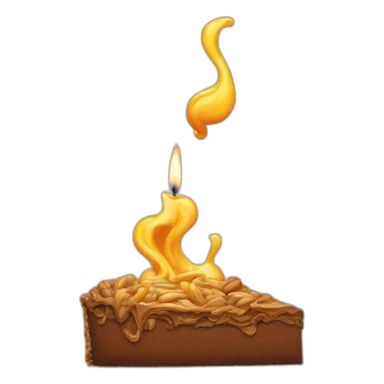 Gars qui fume pendant son anniversaire sticker