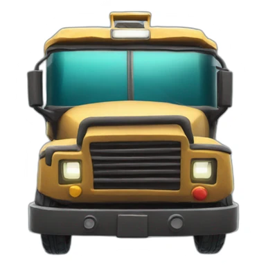 Fortnite Battle bus flying sticker