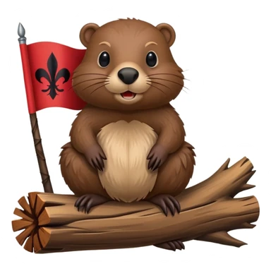 albanian flag with beaver on it sticker
