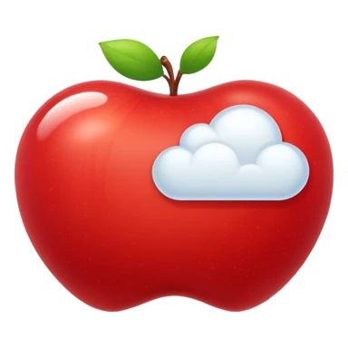 apple cloud message bubble sticker