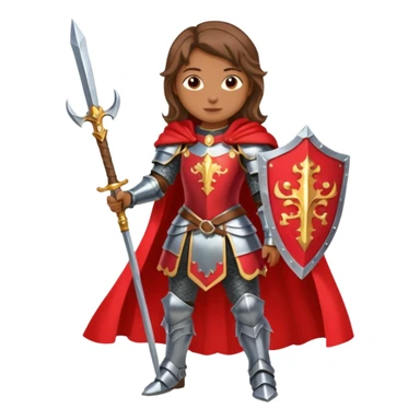 Renaissance princess knight on horse sticker