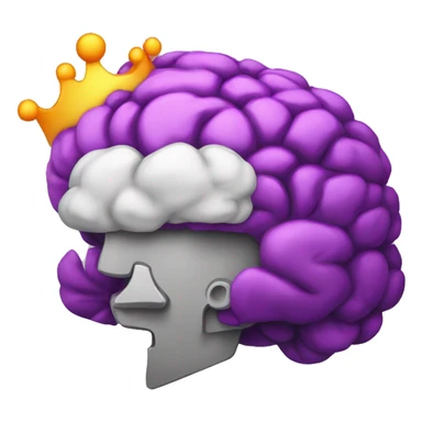 One big brain of futur colorfull punkstyle sticker