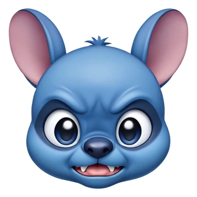 Stich angry sticker