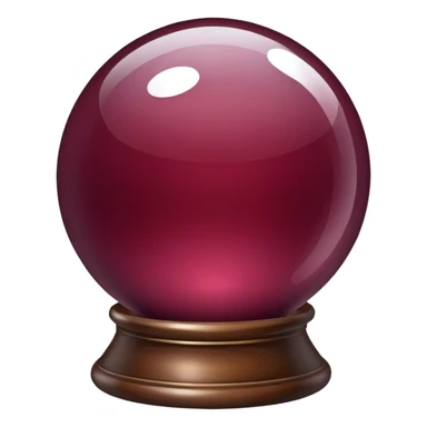 magic glass ball burgundy  sticker