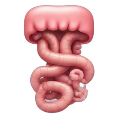 a sick intestine sticker