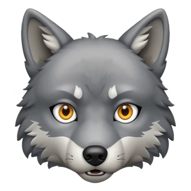 Wolf emoji sticker