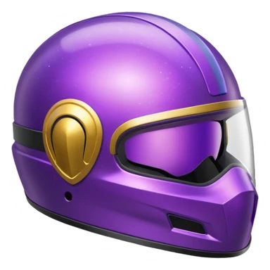 glitter purple Astral Helmet sticker