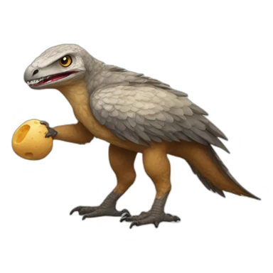 raptor qui mange un dodo sticker