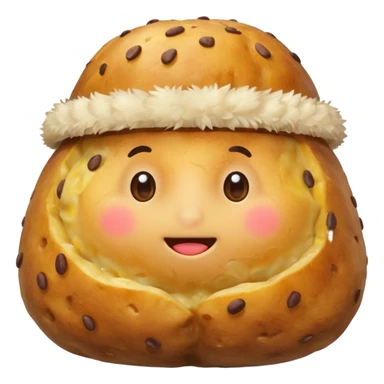 Jacket potato with a hat  sticker