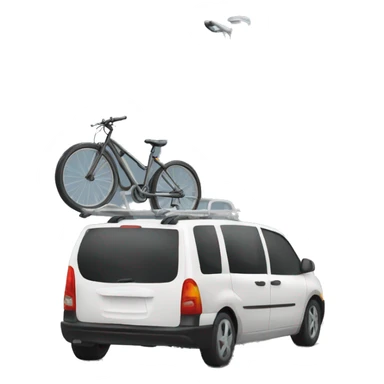 bike car rack sticker