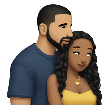 Drake kissing Drake sticker