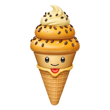 Cheeseburger icecream cone sticker