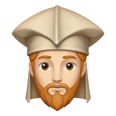 Medieval male phrygian cap with pointed top sticker