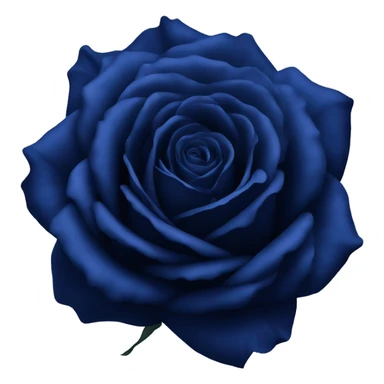 real dark blue rose sticker