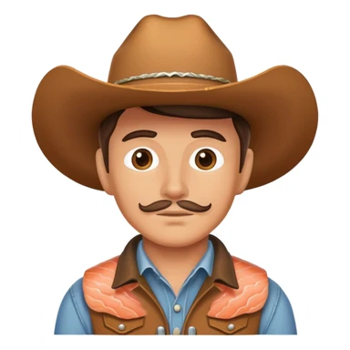 cowboy salmon  sticker