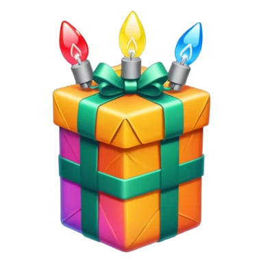 create "1637" with Christmas lights wrapping it sticker