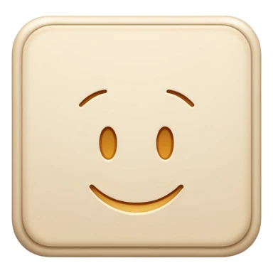 Letter color pale beige creamy sticker