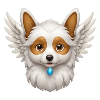 Perro con alas sticker