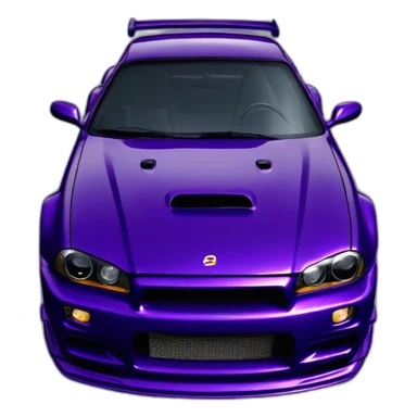 gtr r34 midnight purple sticker