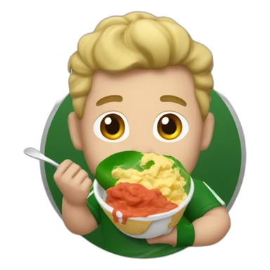 Liverpool player eating mayo sticker