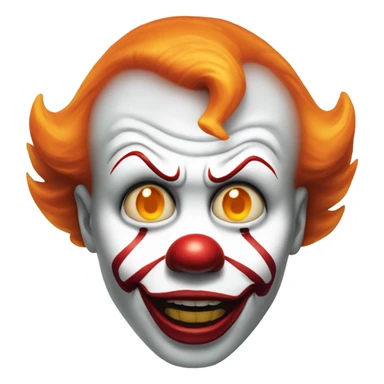 pennywise the clown face sticker