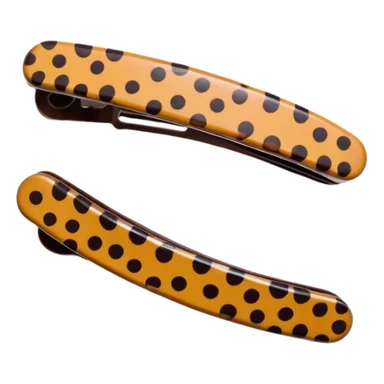 Make a cheetah pattern hair clip sticker