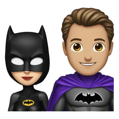 Batman and Catwoman  sticker