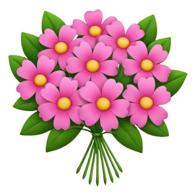 Valentines Day pink flowers sticker