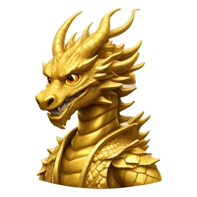 Golden dragon god￼ sticker