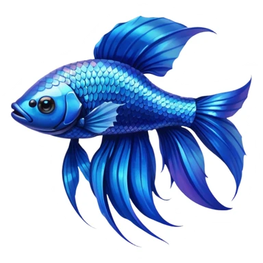 Blue Betta Fish sticker