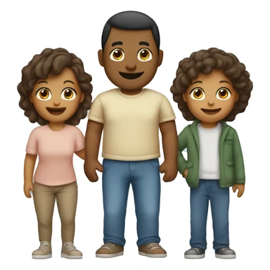 family 6, 1 mom, 1 dad, 1 older brother, 1 sister, 1 boy and 1 baby boy sticker