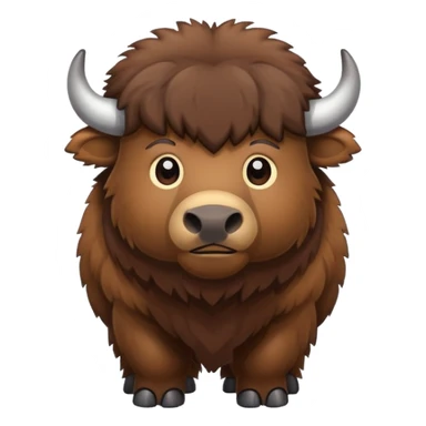 bison cute sticker
