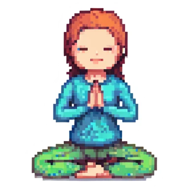 yoga pose sticker